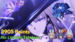 No Harmony? | The Herta 3905 Points ft Yunli Sustain | No Limited Eidolons | 大黑塔0星魂4金3905分碎星王虫了