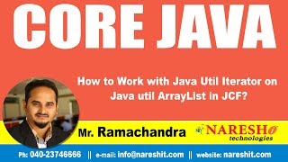 Core Java Tutorial | How to Work with Java Util Iterator on Java util ArrayList in JCF?