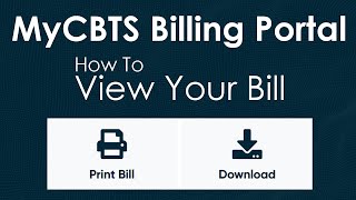 MyCBTS Billing Portal | Viewing Your Bill