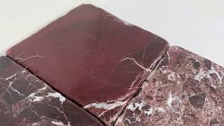 Rosso Levanto 4x4 marble Tumbled Tile