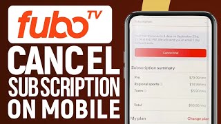 How To Cancel Fubo TV Subscription On Mobile (EASY)