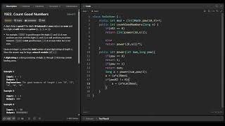 Leetcode1922 java | Count good number | V8