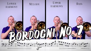 Bordogni No. 7 - Trombone Quartet Play Along