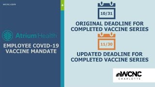 Atrium Health employee vaccine deadline pushed
