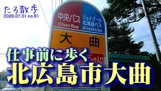 (01) 仕事前に国道36号線・北広島市大曲を歩きます