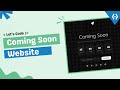 Build This Coming Soon Page | HTML CSS JavaScript Project for Beginners 2025