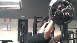 10sets x 3reps Incline 110kg (240lbs)