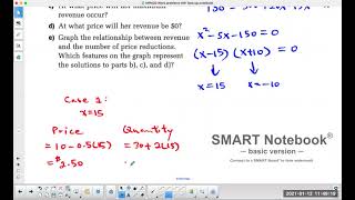 How do I set up Quadratic Word Problems? Revenue Questions.
