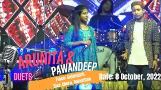 Arunita Kanjilal & Pawandeep Rajan live concert (Duet Performances) in Sujangar, Churu, Rajasthan