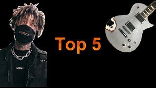 TOP 5 SCARLXRD GUITAR RIFFS (WITH TABS) [part 2]
