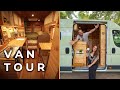 VAN TOUR ESPAÑOL │FURGONETA CAMPER rústica y CÓMODA para 2 NÓMADAS💚🚐 Camperización completa