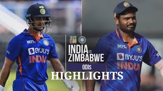 India vs Zimbabwe 2nd ODI Highlights 2022 | Ind vs Zim Highlights 2nd ODI | Ind vs Zim