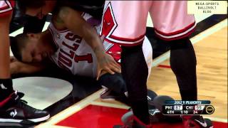 Derrick Rose ACL Knee Injury April 28, 2012