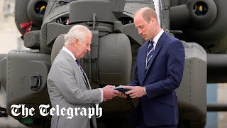 King praises ‘good pilot’ Prince William as he hands over military role