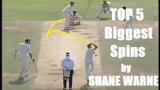 TOP 5 Biggest Spins By Shane Warne In Cricket History Ever