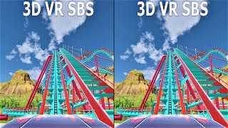 VR 3D Roller Coaster 6 Американские Горки видео для VR очков 3D SBS VR box