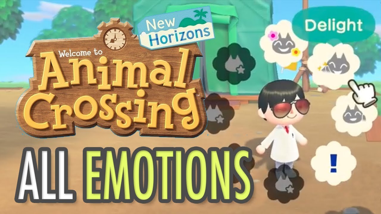 Animal Crossing New Horizons ALL EMOTIONS - YouTube