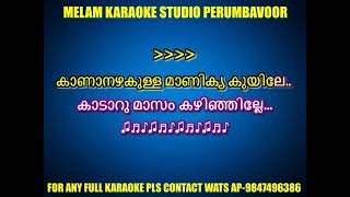 Kananazhakulla manikya kuyile karaoke with lyrics malayalam