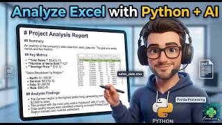 How to Analyze Excel Data with Python & Gemini AI 🐍 #python #coding #ExcelAutomation #pythonai