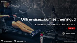 Online sõudespinningu treeningud