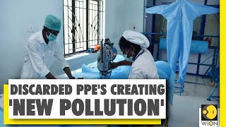 Improper disposal of PPE's causes pollution in water bodies | WION | PPE | Plastic pollution