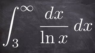 Does The Improper Integral Converge or Diverge? Example with 1/ln(x) from 3 to infinity