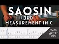 Saosin- 3rd Measurement In C Cover (Guitar Tabs On Screen)