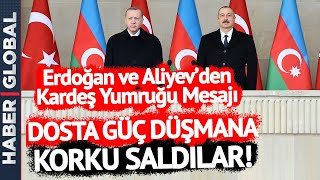 Erdoğan ve Aliyev'den 'Kardeş Yumruğu' Tatbikatı Mesajı! Kahraman Askerlere Böyle Seslendiler