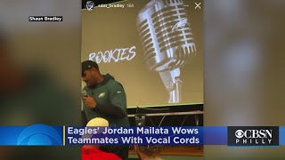 Eagles' Jordan Mailata Wows Teammates With Vocal Cords