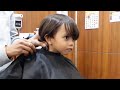 Airil first time potong rambut di kedai..Nak mula sekolah!!!