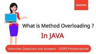Interview questions and answers | What Method Overloading is Java? | OOPS polymorphism example