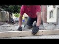 how to make sand flat for pavers. the perfect patio part 3 screeding sand. diy landscaping.