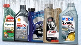 Oil 5W40 Cold Test -30°C Shell 5W40, Mobil 5W40, 5W40 Lotos, Castrol 5W40, 5W40 Elf