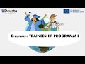 Erasmus+ Traineeship Programme - University of Deusto