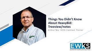 Things you might not know about HCSS HeavyBid: Treeview Notes