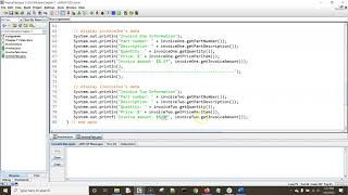 Java Invoice Class Part 2