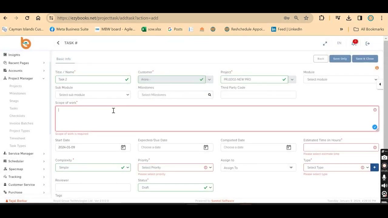 Tasks Youtube