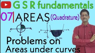 Area Under the Curves||Part #7|| Problems on Area under Curves X-axis ||Diploma||Inter-2B||By GSR||