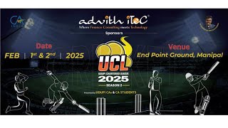 UCL-2025 UDUPI CHARTERED LEAGUE ( End Point Ground Manipal )