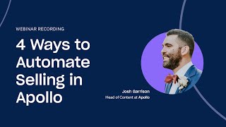 4 Ways to Automate Selling in Apollo