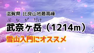 積雪期の武奈ヶ岳に登ってきましたが、雪山入門にオススメの山です。