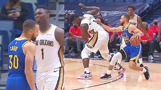 Stephen Curry SHOVES Zion Williamson On Shot & Destroys Pelicans! Warriors vs Pelicans