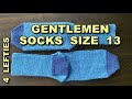 No Frill #Knitted #Socks 4 Gentlemen (Shoe Size 13) - 4 #LEFTIES