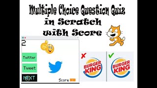 Scratch - Multiple Choice Quiz Tutorial #quizwithoptinsinscratch #How to #Make a Quiz on Scratch!