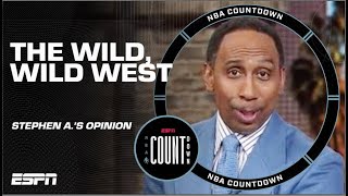 🤠 Stephen A. details the VERY COMPELLING Western Conference storylines 🍿 | NBA Countdown