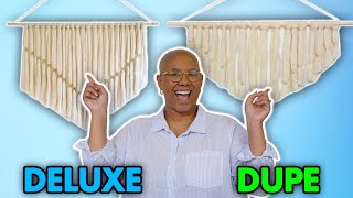 DIY Macrame and Spackle Abstract Art feat. @KivaBrent | Deluxe or Dupe