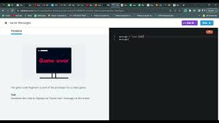 7 Game Messages | Python Developer | Sololearn