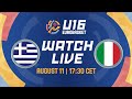 LIVE - Greece v Italy | FIBA U16 EuroBasket 2024 | Group Phase