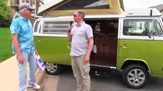 Dave Tobin takes a tour of a 1978 Volkswagen Westfalia at the 2015 Intermarque Car Show in Osseo, MN