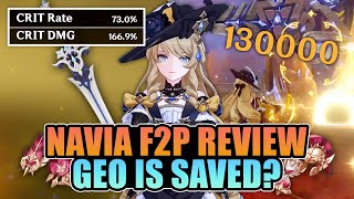Did Navia SAVE Geo?! F2P REVIEW | C0 Navia First Impressions | Genshin Impact 4.3